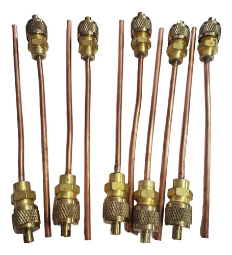 Valvula Carga Pivote Servicio Gas Tubo Acceso 1/8 10 Piezas
