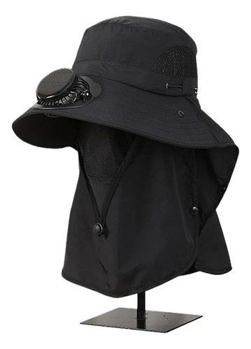 Sombrero Transpirable Con Ventilador Solar Para Un Verano Du