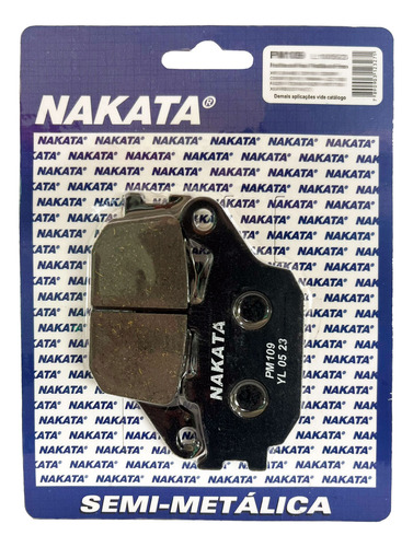 Pastilha Freio Traseira Nakata Para Kawasaki Z1000 2007-2009