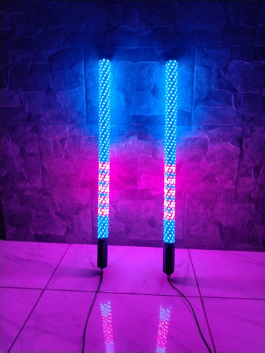 Antenas Gemelas Bazookas 90 Cm Rgb Bluetooth Y Control Remot