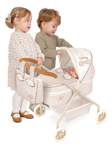 Carro Muñecas Verona + Bolso De Cuevas Reborn Muñecas Trex