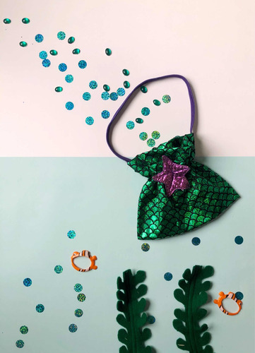 Disfraz La Sirenita Accesorios. Cartera, Bolsita. Divina!