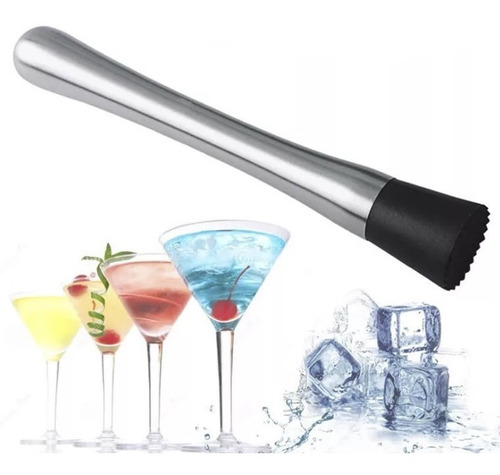 Socador Profissional P/ Drinks Inox Caipirinha Bar Cozinha