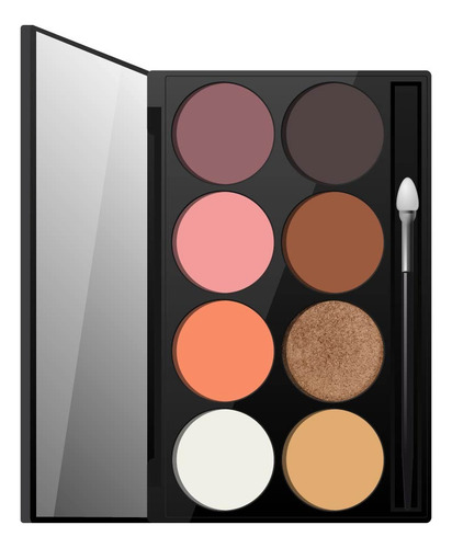 Imagen 2 de 10 de Set X4 Paletas De Rostro Profesionales Xulu Cosmeticos