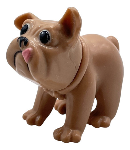 Figura De Perrito Perro Bulldog Pug Mascota De Barbie 5cms (Usado)