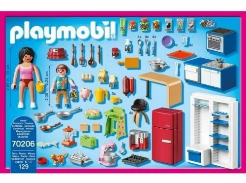 Playmobil Cocina Dollhouse 70206 Coleccion Original Educando