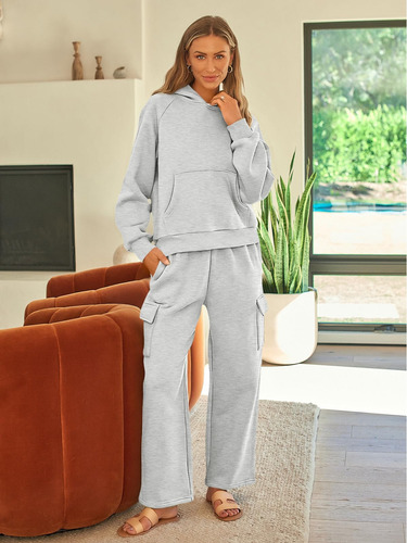 Conjunto De 2 Piezas Mujer Invierno, Sudadera Y Pantalones