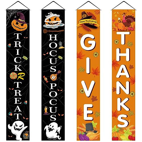 Halloween Trick Or Treat&hocus Pocus Banner And Thanksg...