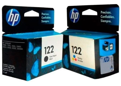 Combo 2 Cartucho Tinta Hp 122 1 Negro Ch561hl 1color Ch562hl