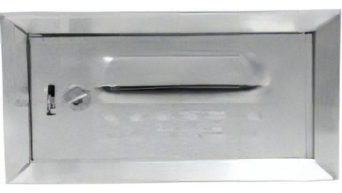 Caixa Carta(correio)alumínio 1/2 Abertura Pela Frente Cor Cinza