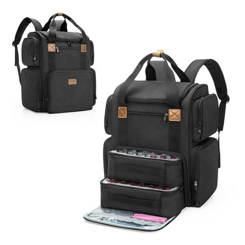 Mochila Organizadora Bafaso, Esmaltes De Uñas, 70 Frascos