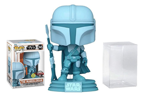 Funko Pop Mandalorian Glows Brilla Star Wars Protector Child