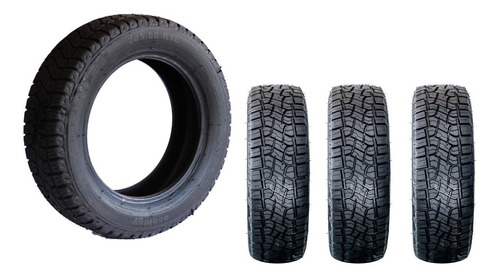 Kit Com 4 Pneu 205/60/16 Atr Remold Com Borracha Vipal