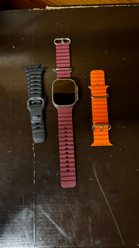 Applewatch Serie 2 Incluye 3 Correas (original Más 2 Adic) Plateado Caucho Naranja Plateado (Usado)