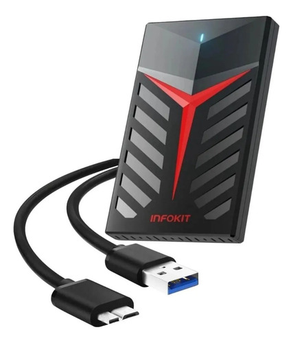 Case Externo Gamer Gaveta Ssd Hd Xbox Pc Notebook Usb 3.0