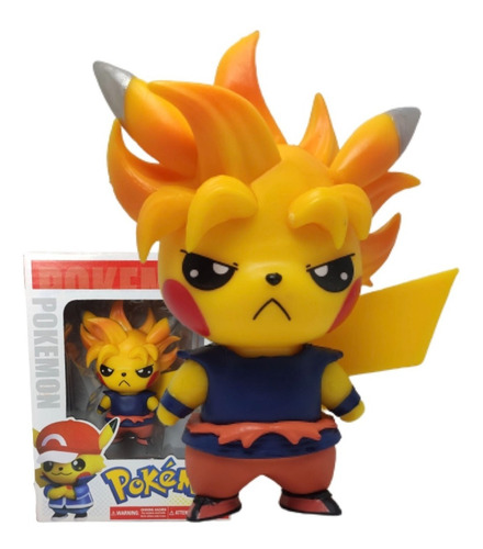 Figura Pikachu Cosplay Dragon Ball Goku Sayayin Ultra 9cm