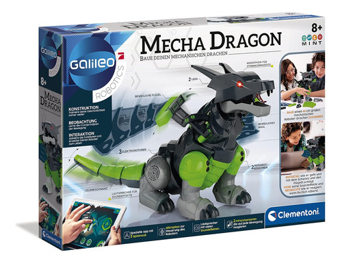 Clementoni- Galileo Mecha Dragon - Robot Programable