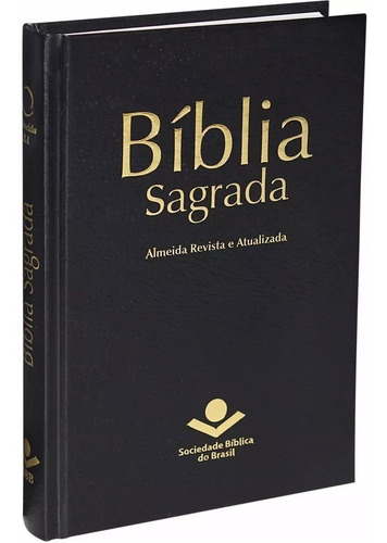 Bíblia Sagrada Almeida Revista E Atualizada Capa Dura Preta