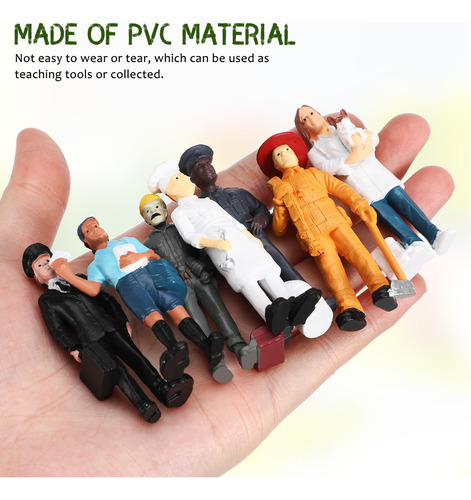 1 Conjunto De Estatuetas Microscópicas Imitated People Figur