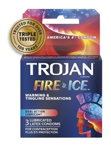 Preservativo | Trojan Fire & Ice | 3un