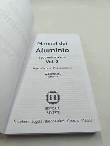 Manual Del Aluminio Hufnagel Reverté (Usado)