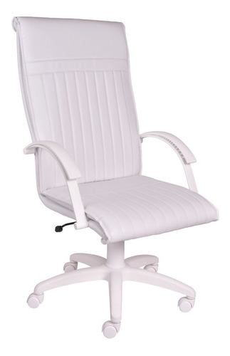 Silla de escritorio de Outlet Malbec respaldo alto ergonómica blanca