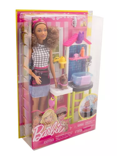 Boneca Barbie Quero Ser Estilista de Bichinhos Mattel Dhb63
