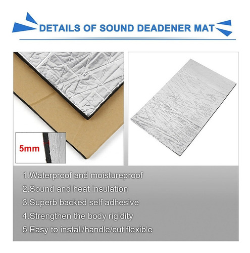 Alfombrilla Aislante De Calor Con Amortiguador De Sonido