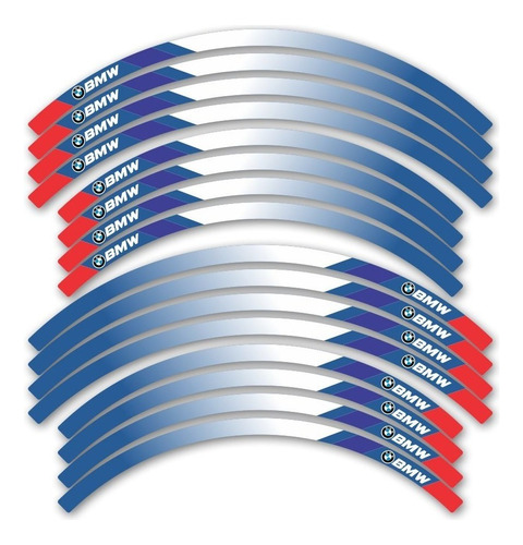 Adesivos Roda Refletivo Trilha Compatível Com Bmw Mtfri01