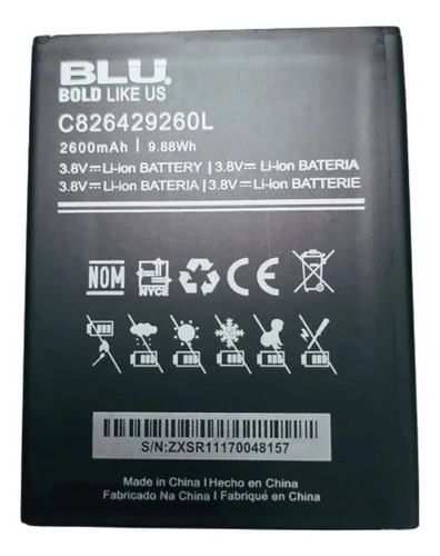  Bateria  Blu Advance 5.2 A230 Grand M2 C826429260l Nueva
