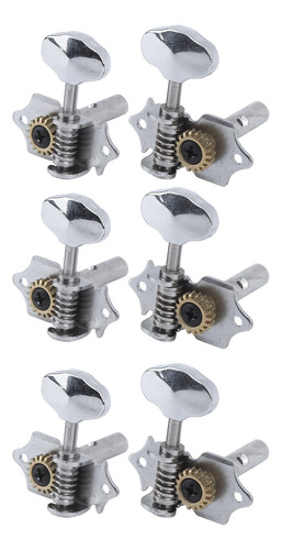 Cabezales De Máquina Afinadora De Clavijas De Guitarra, 6 Pi
