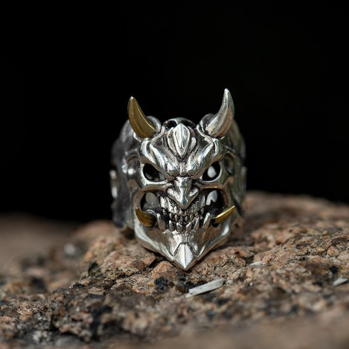 Anillo De Calavera Con Máscara De Aleación For Hombre