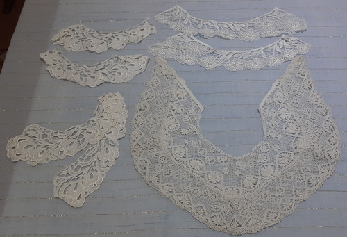 Antiguos Cuellos Para Vestidos O Blusas (lote De 4) (Usado)