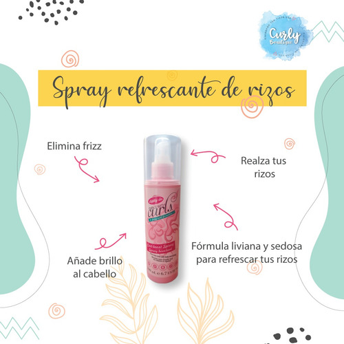 Spray Para Refrescar Rizos Dippity Do Apto Metodo Curly