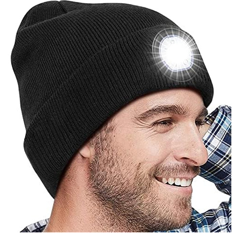 Regalos Para Hombres Gorro Con Led - Gorro Unisex Recargable