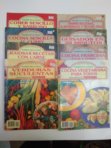 Lote 8 Revistas Colección Tesoros De La Cocina - Vanidades