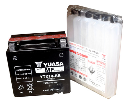 Bateria Ytx14-bs 12v Dl1000 Generico