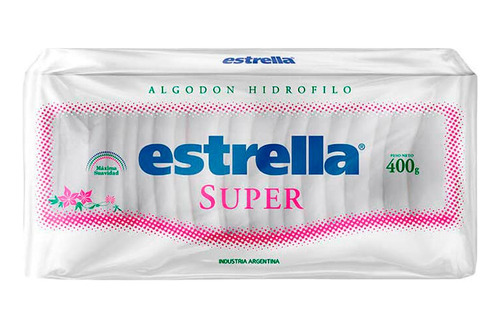 Algodon  Super 400 Gr Estrella Algodones