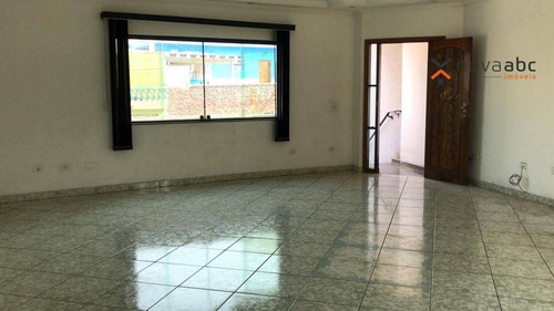 Sobrado Alto Padrão Com 5 Dormitórios E 4 Andares Para Alugar, 380 M² Por R$ 4.000/mês - Parque Das Nações - Santo André/sp - So0409