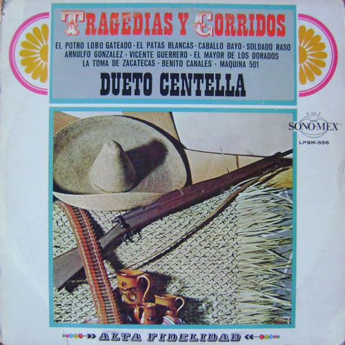 Dueto Centella - Tragedias Y Corridos (1971) - Vinyl Lp