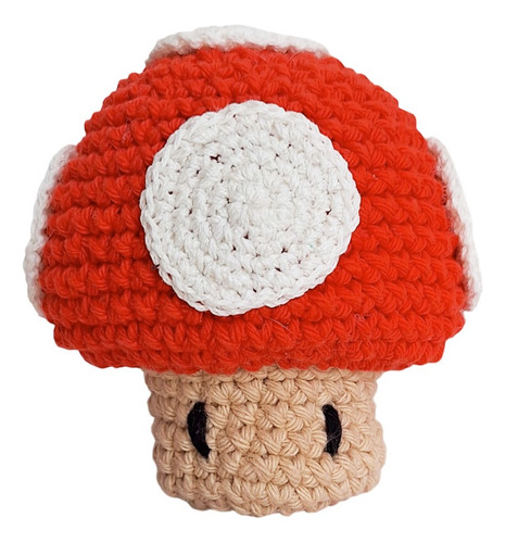 Muñeco Seta Rojo De Super Mario Tejido Crochet - Amigurumis