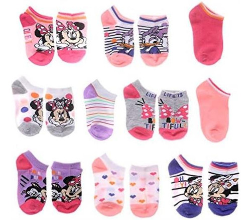 Minnie Mouse Calcetines Invisibles Para Niñas, Rubor (paquet