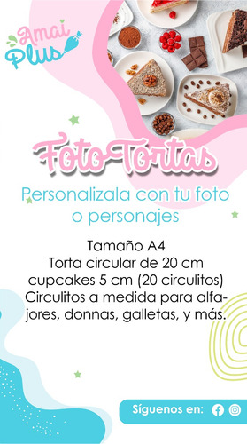 Lamina Comestible Personalizada- 20 Cm O Chicas -arroz