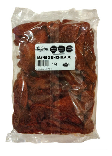 Mango Enchilado Deshidratado 1 Kg Premium Kosher