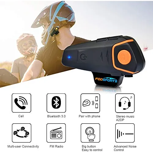 Bt-s2 Intercomunicador Bluetooth Motocicleta Intercomun...