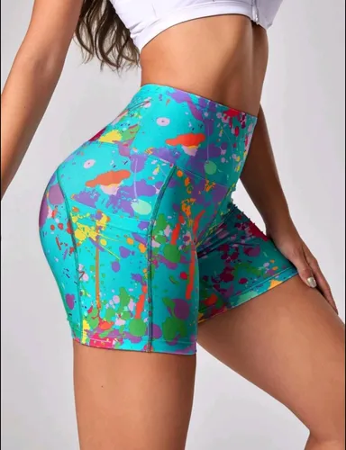 Romwe biker best sale shorts