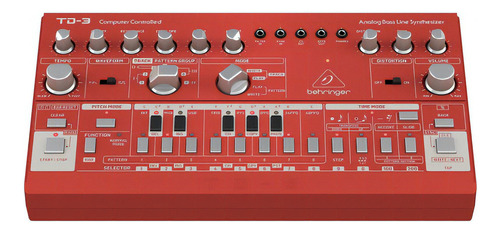 Behringer Td-3-rd Sintetizador Análogo Secuenciado Dj Rap Color Rojo