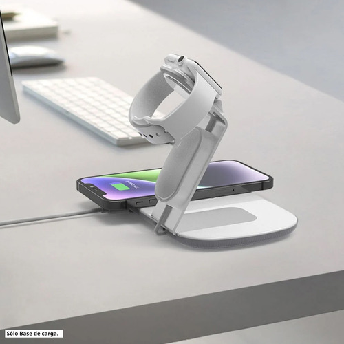 Base De Carga Inalámbrica Dual Para iPhone Y Apple Watch Dus
