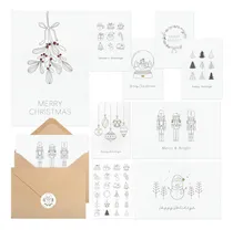 Comprar Juego De 24 Tarjetas Navideñas: Tarjetas De Felicitación Nav