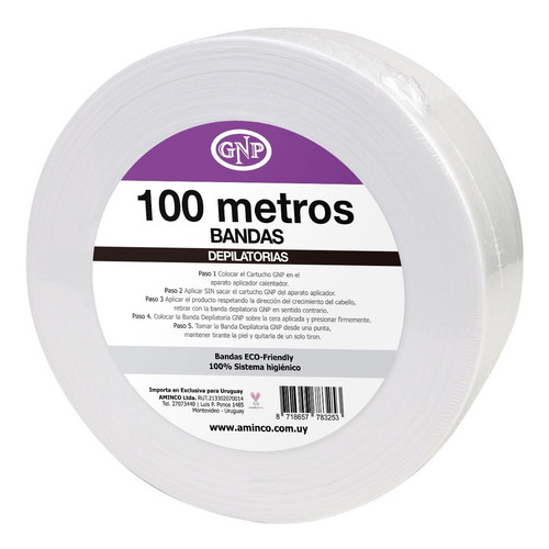 Imagen 1 de 4 de Rollo De 100mt Gnp De Bandas Depilatorias Cera Depilatoria